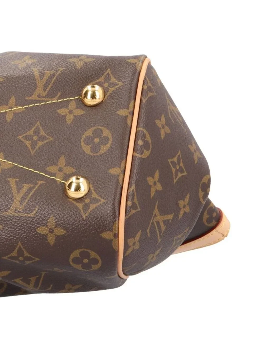 Louis Vuitton Tivoli PM Monogram Handbag Canvas Brown